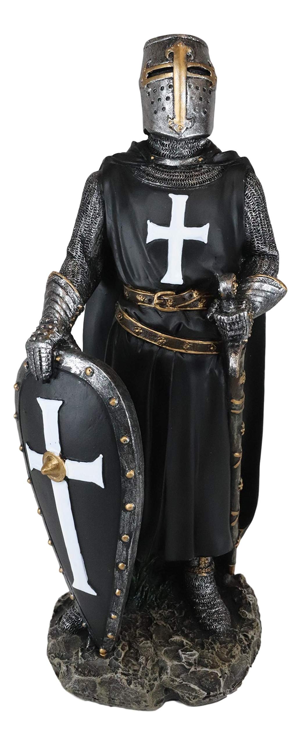 Amazon.com: Ebros Gift Holy Wars English Black Cloaked Crusader